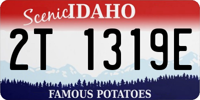ID license plate 2T1319E