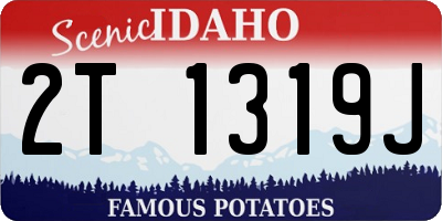 ID license plate 2T1319J