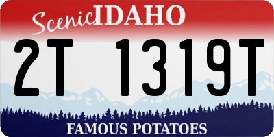 ID license plate 2T1319T