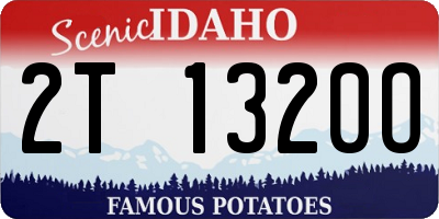 ID license plate 2T1320O
