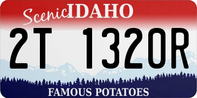 ID license plate 2T1320R