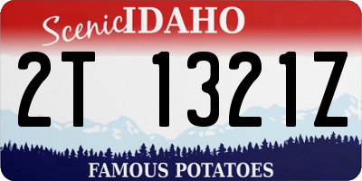 ID license plate 2T1321Z