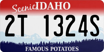 ID license plate 2T1324S