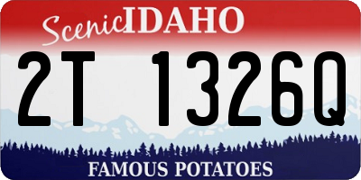 ID license plate 2T1326Q