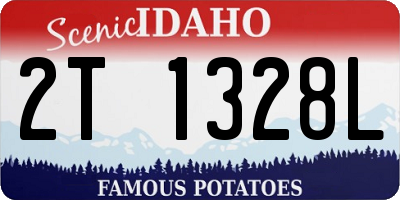 ID license plate 2T1328L