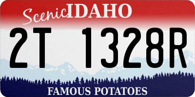 ID license plate 2T1328R