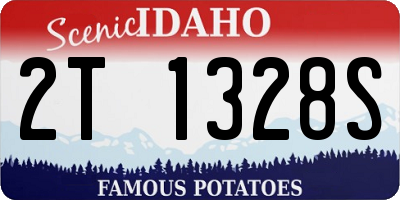 ID license plate 2T1328S