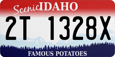 ID license plate 2T1328X