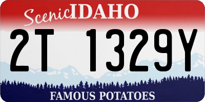ID license plate 2T1329Y