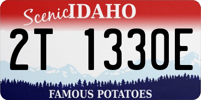 ID license plate 2T1330E
