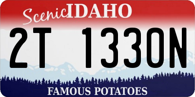 ID license plate 2T1330N