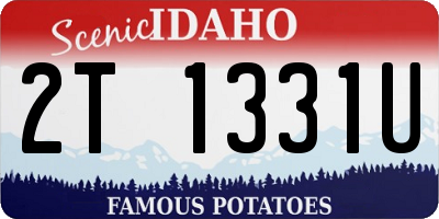 ID license plate 2T1331U