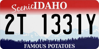 ID license plate 2T1331Y