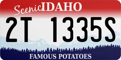 ID license plate 2T1335S