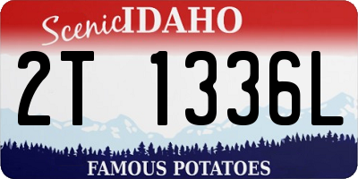 ID license plate 2T1336L
