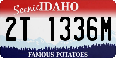 ID license plate 2T1336M