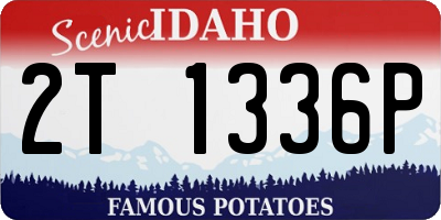 ID license plate 2T1336P