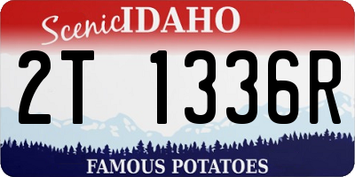 ID license plate 2T1336R