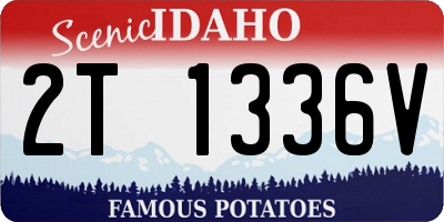 ID license plate 2T1336V