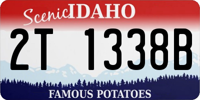 ID license plate 2T1338B