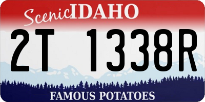 ID license plate 2T1338R