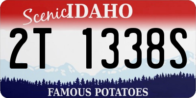ID license plate 2T1338S