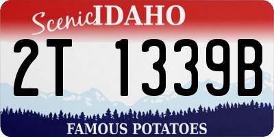 ID license plate 2T1339B