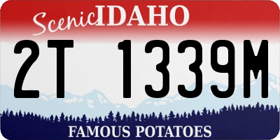 ID license plate 2T1339M