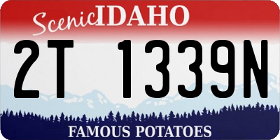 ID license plate 2T1339N