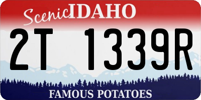 ID license plate 2T1339R