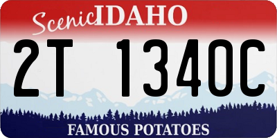 ID license plate 2T1340C