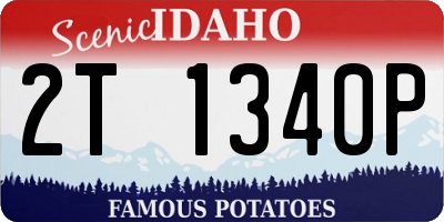 ID license plate 2T1340P