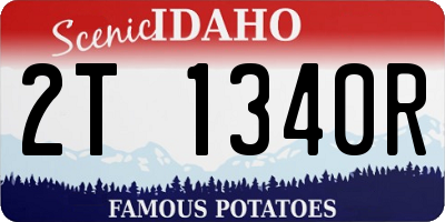 ID license plate 2T1340R