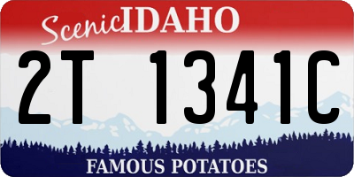 ID license plate 2T1341C