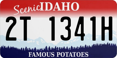 ID license plate 2T1341H