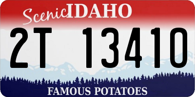 ID license plate 2T1341O