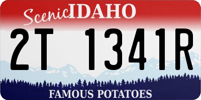 ID license plate 2T1341R