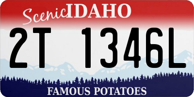 ID license plate 2T1346L