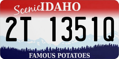 ID license plate 2T1351Q