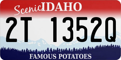 ID license plate 2T1352Q