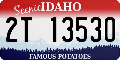 ID license plate 2T1353O