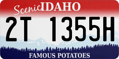 ID license plate 2T1355H