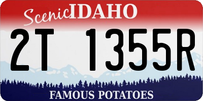 ID license plate 2T1355R