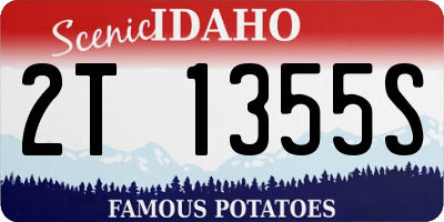 ID license plate 2T1355S
