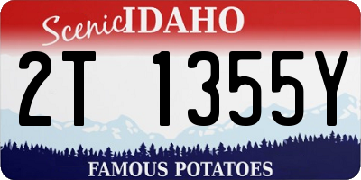 ID license plate 2T1355Y