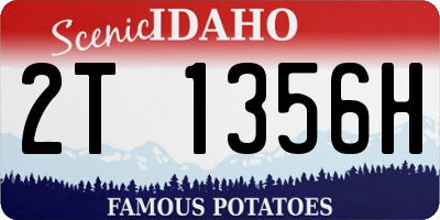 ID license plate 2T1356H