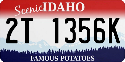 ID license plate 2T1356K