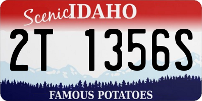 ID license plate 2T1356S