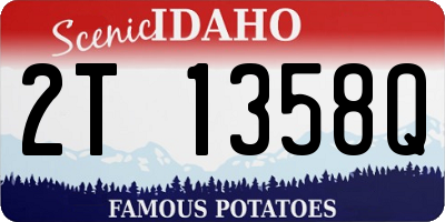 ID license plate 2T1358Q