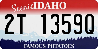 ID license plate 2T1359Q